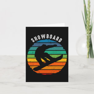 Vintage Snowboarding Clothing - Sunset Snowboard Card