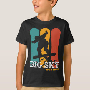 Vintage Snowboarding Resort Big Sky Montana T-Shirt
