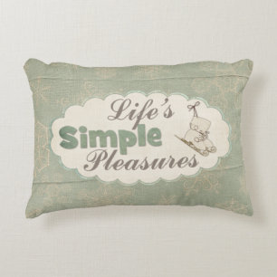 Vintage snowflakes ice skates cute winter quote decorative cushion