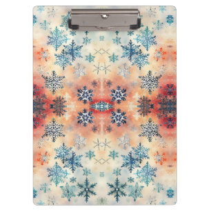 Vintage Snowflakes Pattern - Clipboard