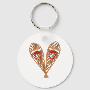 Vintage Snowshoes Key Ring
