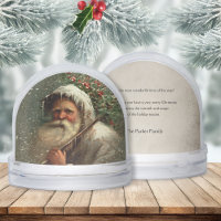 Vintage Snowy Old Father Christmas Snow Globe