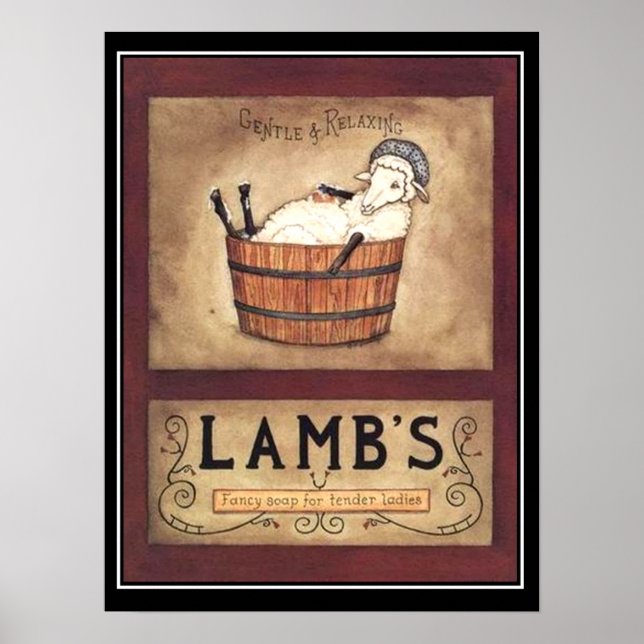 Vintage Soap Advertisement Poster (Front)