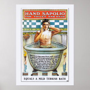 Vintage Soap Poster - Hand Sopolio