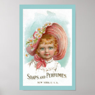 Vintage Soaps and Perfumes Advertisement Poster