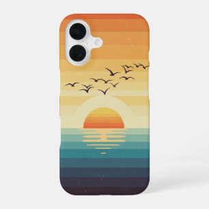 Vintage Soaring Sea Birds iPhone 16 Case