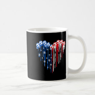 Vintage Soccer 4th Of July Men Usa American Flag B Coffee Mug