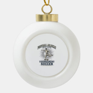 Vintage Soccer Academy Tournament Player Shirt (2) Ceramic Ball Christmas Ornament