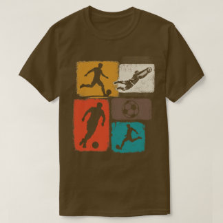 Vintage Soccer Action Collage T-Shirt