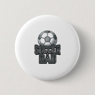 Vintage Soccer Dad Bold Engraving Shirt Design_1 6 Cm Round Badge