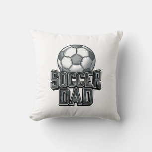 Vintage Soccer Dad Bold Engraving Shirt Design_1 Cushion