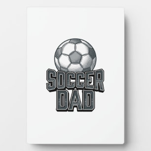 Vintage Soccer Dad Bold Engraving Shirt Design_1 Plaque