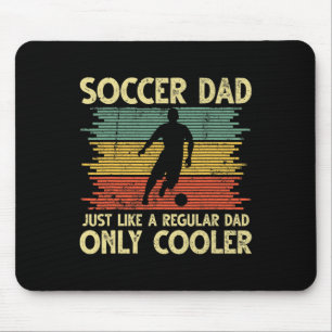 Vintage Soccer Dad Just Like A Regular Dad Only Co Mouse Mat