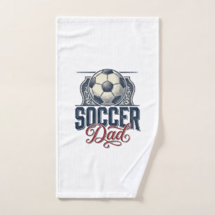 Vintage Soccer Dad Shirt Design_1 Hand Towel