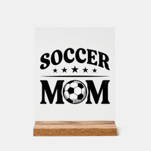 Vintage Soccer Mom Shirt Vector Design_1 Acrylic Sign