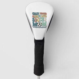 Vintage Soccer Mum Proud Loud Shirt Design_1 Golf Head Cover