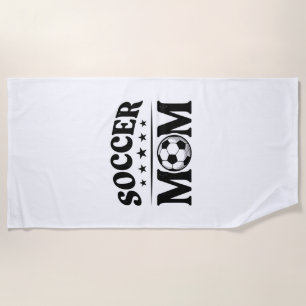Vintage Soccer Mum Shirt Vector Design_1 Beach Towel