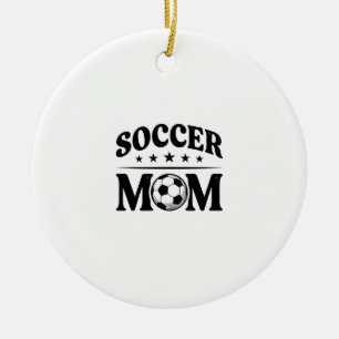 Vintage Soccer Mum Shirt Vector Design_1 Ceramic Tree Decoration