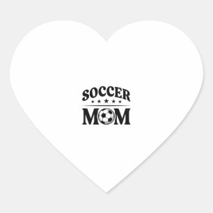 Vintage Soccer Mum Shirt Vector Design_1 Heart Sticker