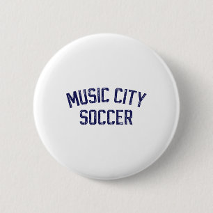 Vintage Soccer Nashville Music City Soccer Retro F 6 Cm Round Badge