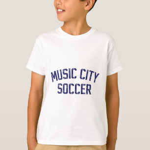 Vintage Soccer Nashville Music City Soccer Retro F T-Shirt
