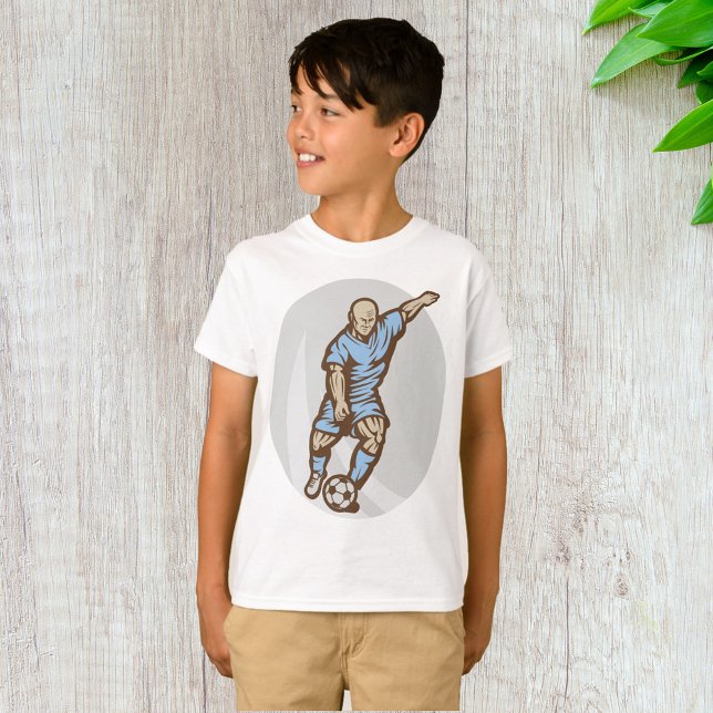 Vintage Soccer Player Illustration Retro Football  T-Shirt (Creator Uploaded)