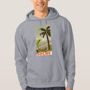 Vintage Sochi Marine Station Fine Art Travel Hoodie