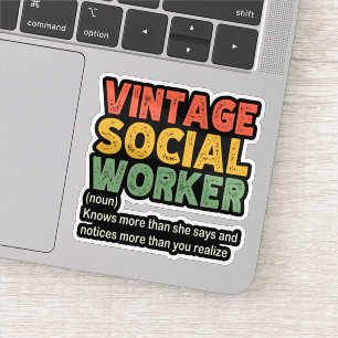 Vintage Social Worker Coworker Funny Social Worker