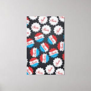 Vintage Soda Bottle Cap Canvas Print