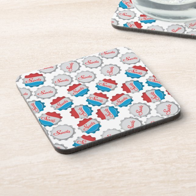 Vintage Soda Bottle Cap Coaster (Left Side)