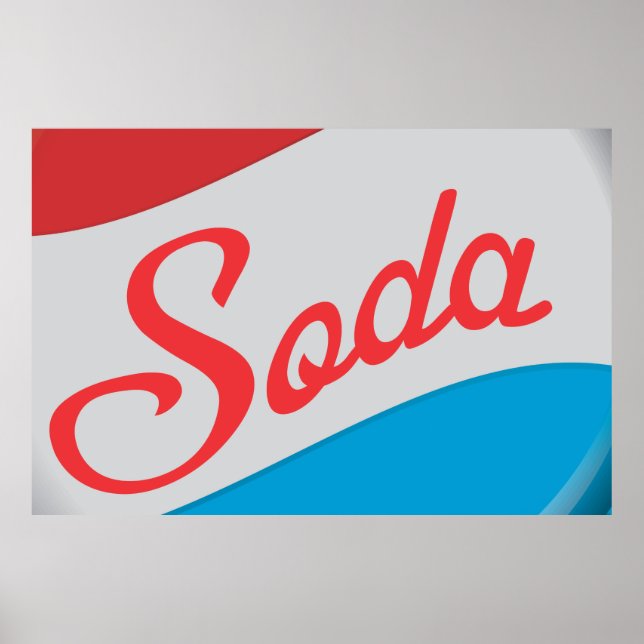 Vintage Soda Bottle Cap Poster (Front)