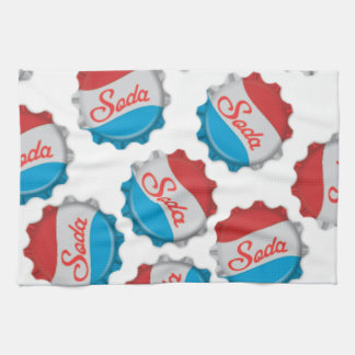 Vintage Soda Bottle Cap Tea Towel