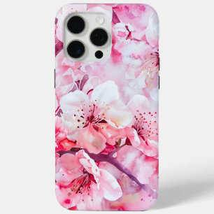 Vintage Soft Pink Petal Blossom iPhone 15 Pro Max Case
