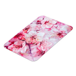 Vintage Soft Pink Petal Blossom Magnet
