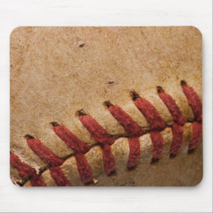 Vintage Softball Close-Up Customised Template Mouse Mat