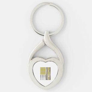 Vintage Softball Dad Bat And Ball Vector Shirt Des Key Ring