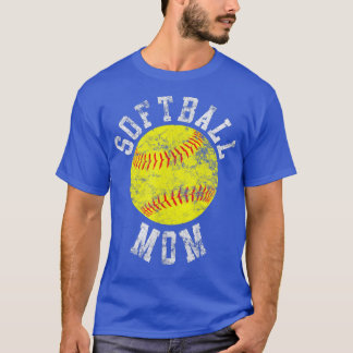 Vintage Softball Mum T-Shirt