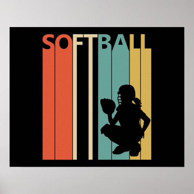 Vintage Softball Poster (Front)