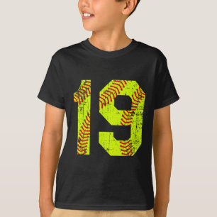Vintage Softll 19 Jersey Number T-Shirt