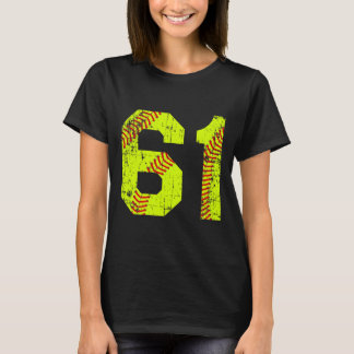 Vintage Softll 61 Jersey Number T-Shirt
