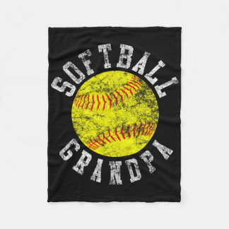 Vintage Softll Grandpa  Fleece Blanket