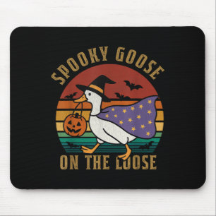 Vintage Soky Goose On The Loose Funny Halloween Re Mouse Mat