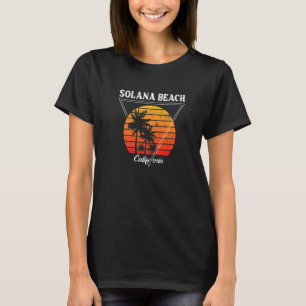 Vintage Solana Beach California Palm Trees CA Retr T-Shirt