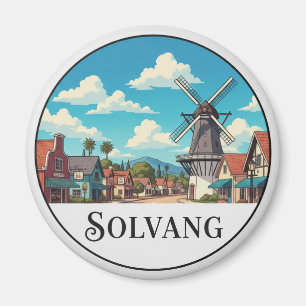 Vintage Solvang California Magnet