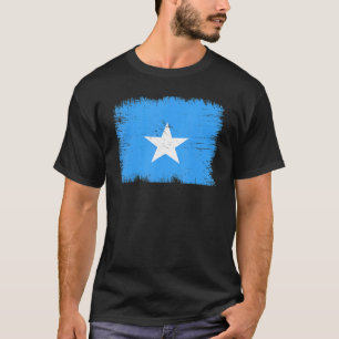 Vintage Somalia Flag Somali Independence Day T-Shirt