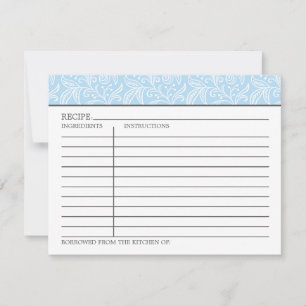 Vintage Something Blue Bridal Shower Recipe