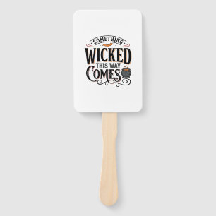 Vintage Something Wicked Halloween Shirt Design_1 Hand Fan