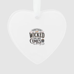 Vintage Something Wicked Halloween Shirt Design_1 Ornament