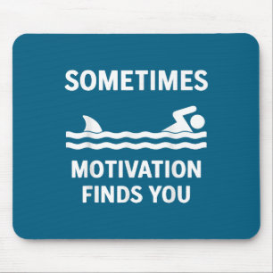 Vintage Sometimes Motivation Finds You Tee - Funny Mouse Mat