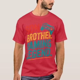 Vintage Son Brother Gamer Legendee Video Game Gami T-Shirt